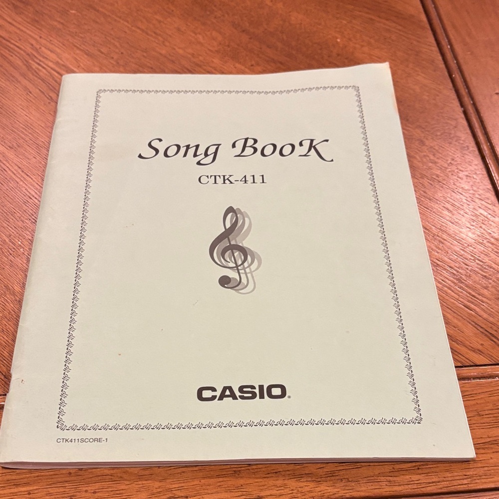 Casio CTK-411 Song Book in Light Green